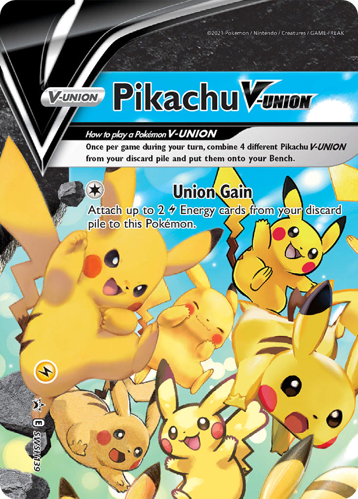 (139) Pokemon TCG SWSH Black Star Promos Single: Pikachu V-UNION Promo