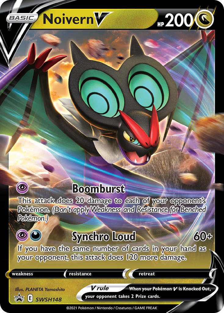 (148) Pokemon TCG SWSH Black Star Promos Single: Noivern V Promo