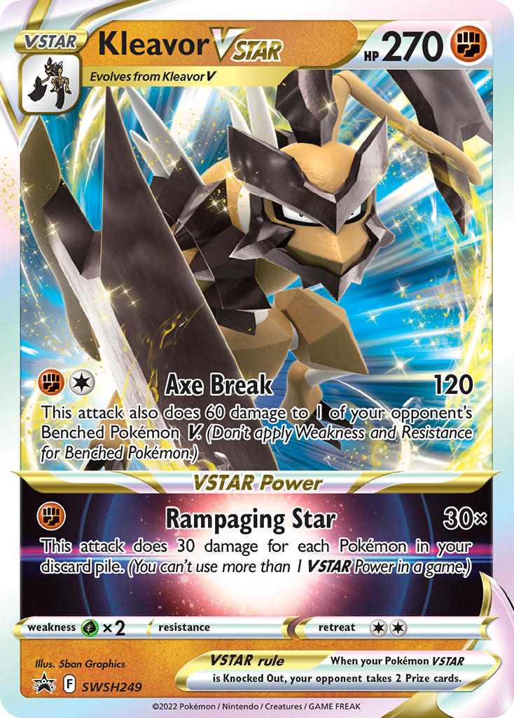 (249) Pokemon TCG SWSH Black Star Promos Single: Kleavor VSTAR Promo