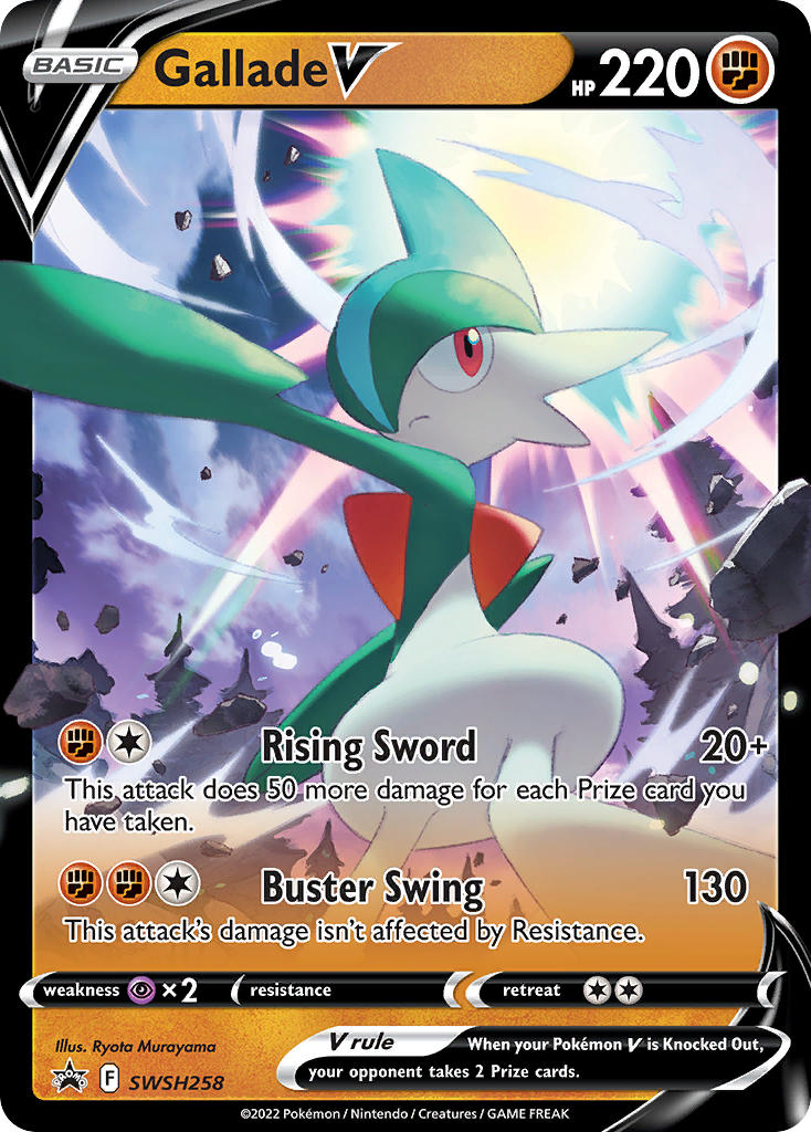 (258) Pokemon TCG SWSH Black Star Promos Single: Gallade V Promo