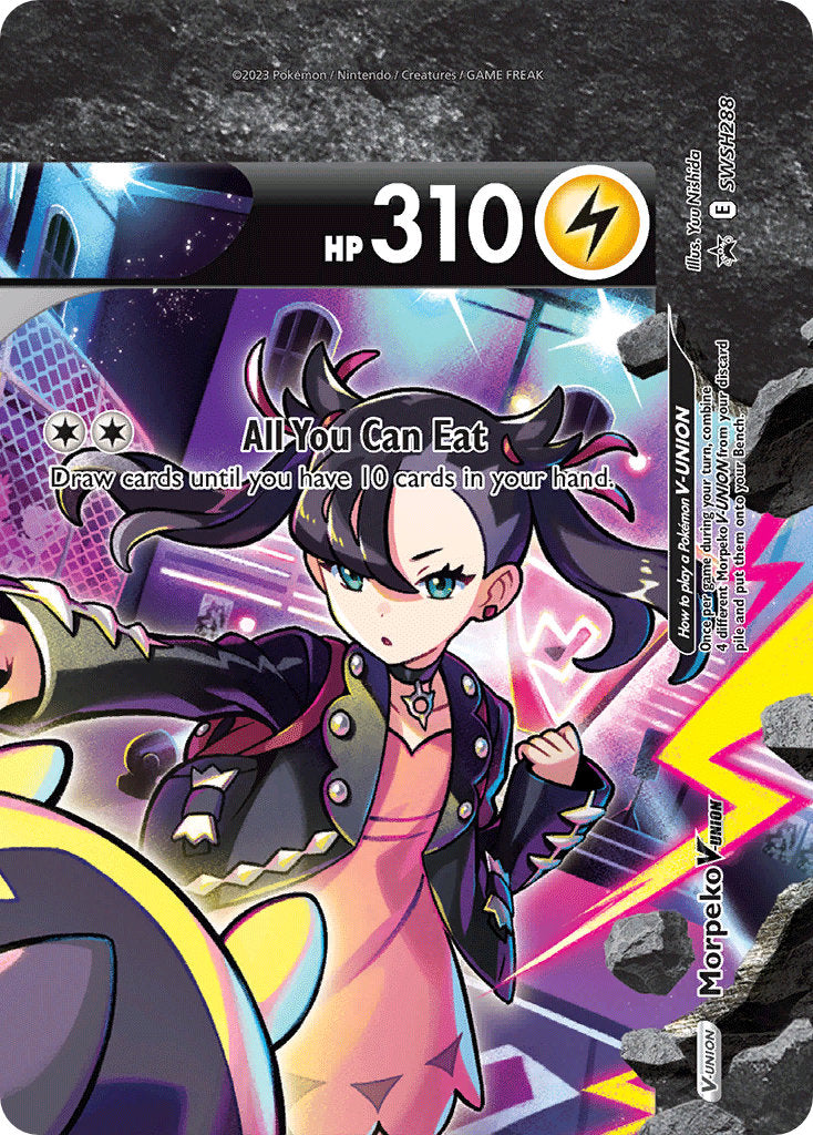 (288) Pokemon TCG SWSH Black Star Promos Single: Morpeko V-UNION Promo