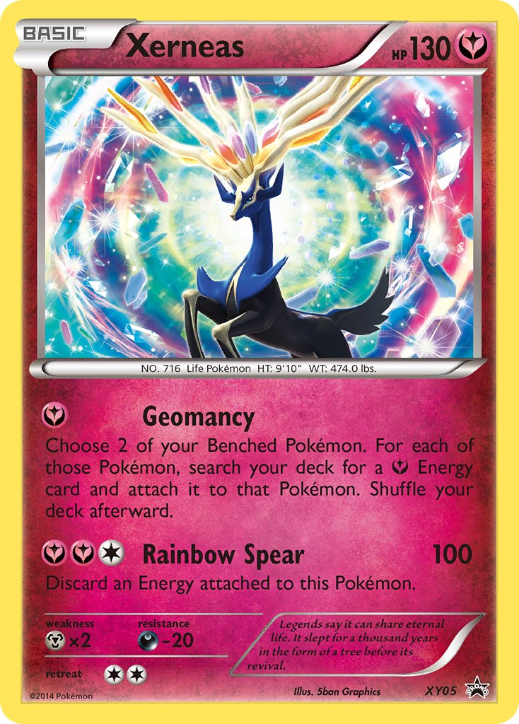 (005) Pokemon TCG XY Black Star Promos Single: Xerneas Promo