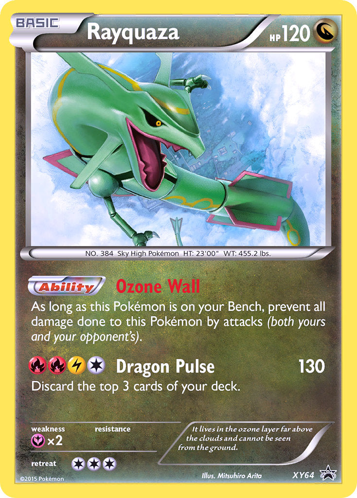 (064) Pokemon TCG XY Black Star Promos Single: Rayquaza Promo