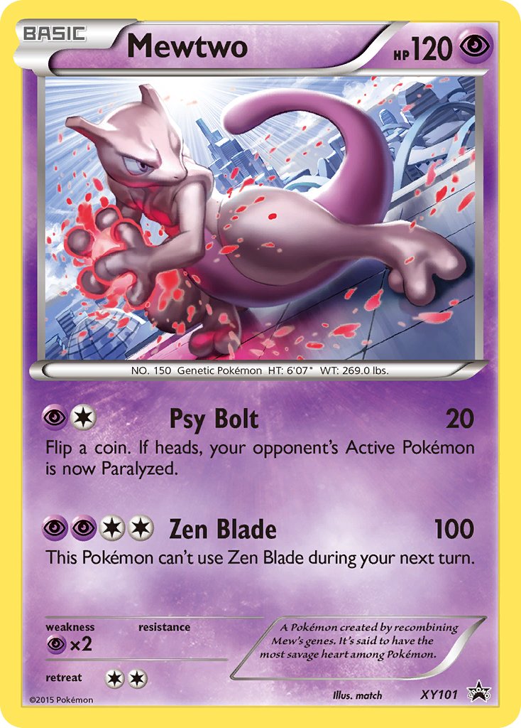 (101) Pokemon TCG XY Black Star Promos Single: Mewtwo Promo