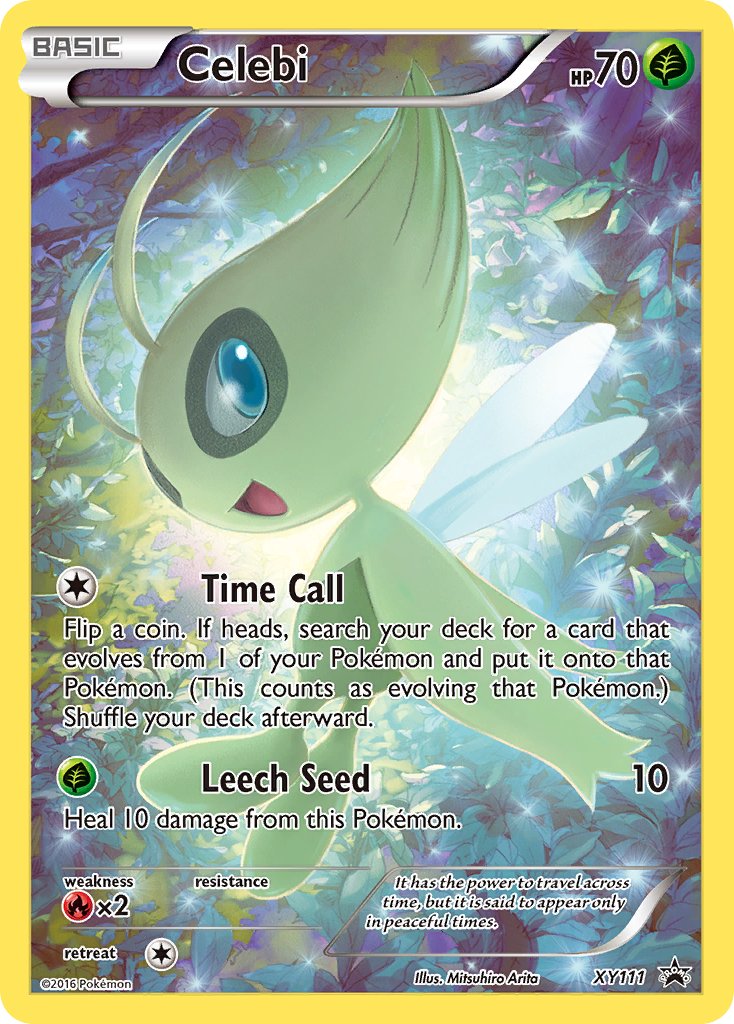 (111) Pokemon TCG XY Black Star Promos Single: Celebi Promo
