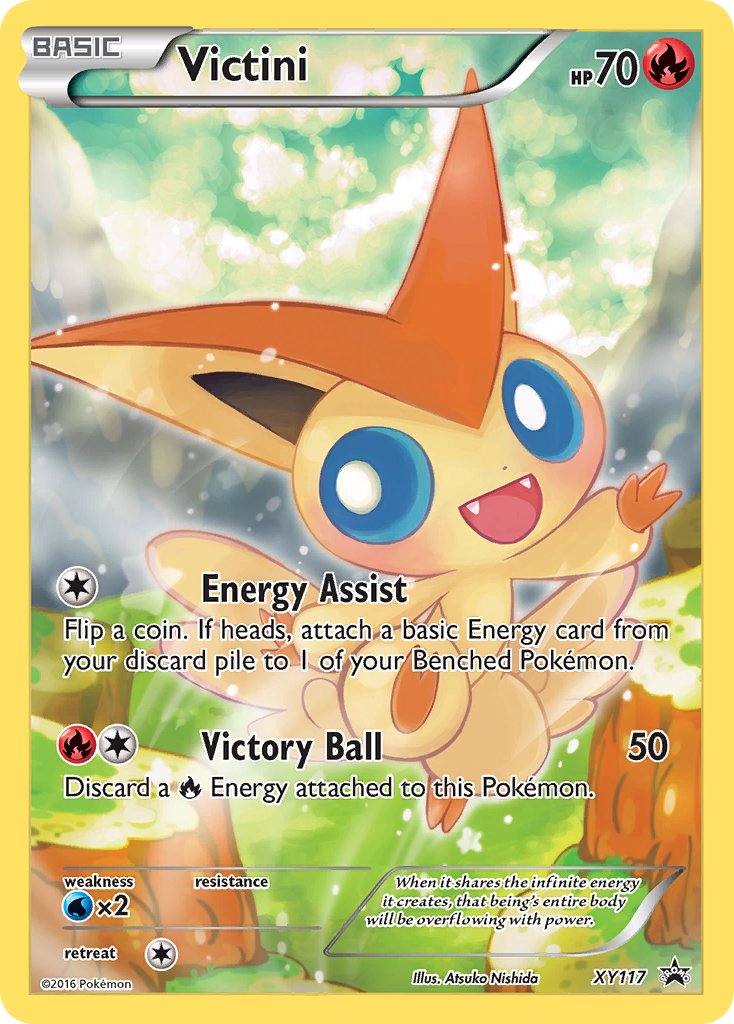 (117) Pokemon TCG XY Black Star Promos Single: Victini Promo