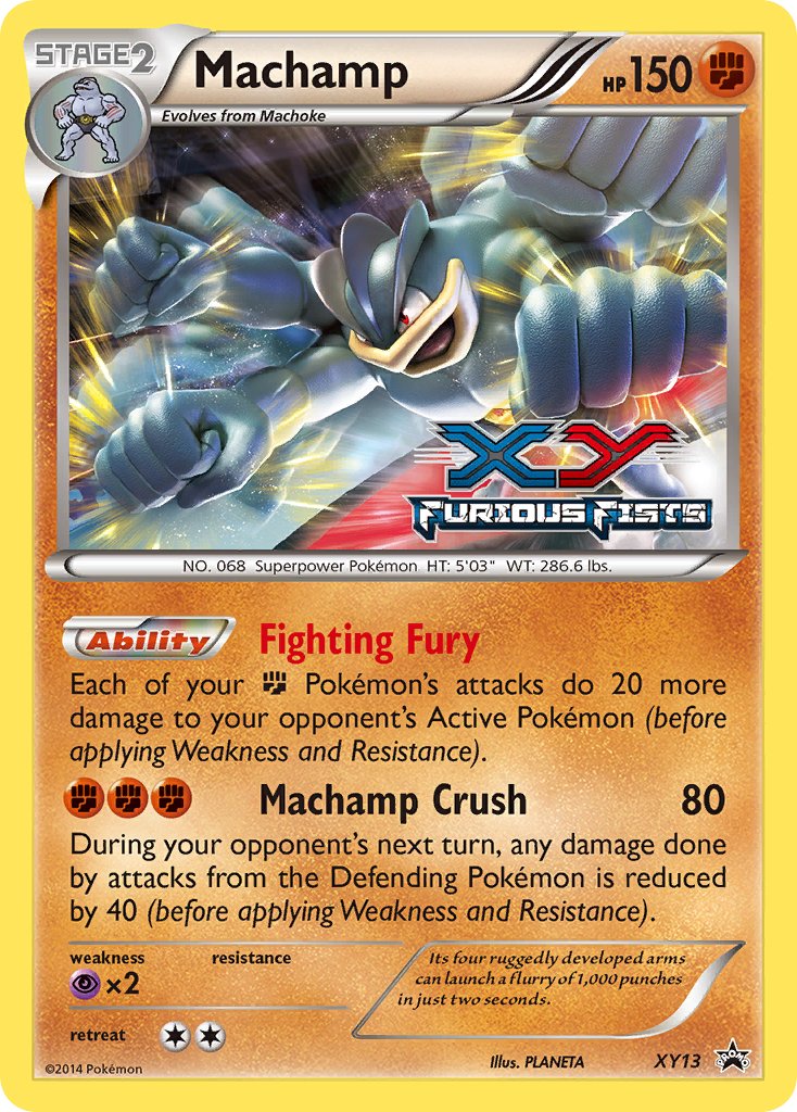 (013) Pokemon TCG XY Black Star Promos Single: Machamp Promo