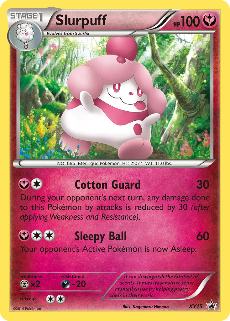 (015) Pokemon TCG XY Black Star Promos Single: Slurpuff Promo