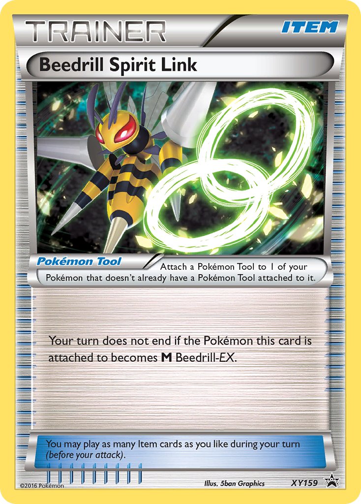 (159) Pokemon TCG XY Black Star Promos Single: Beedrill Spirit Link Promo