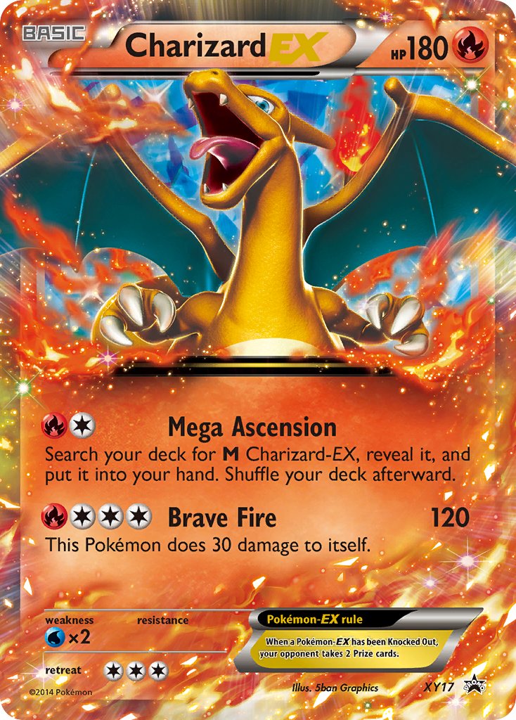 (017) Pokemon TCG XY Black Star Promos Single: Charizard EX Promo