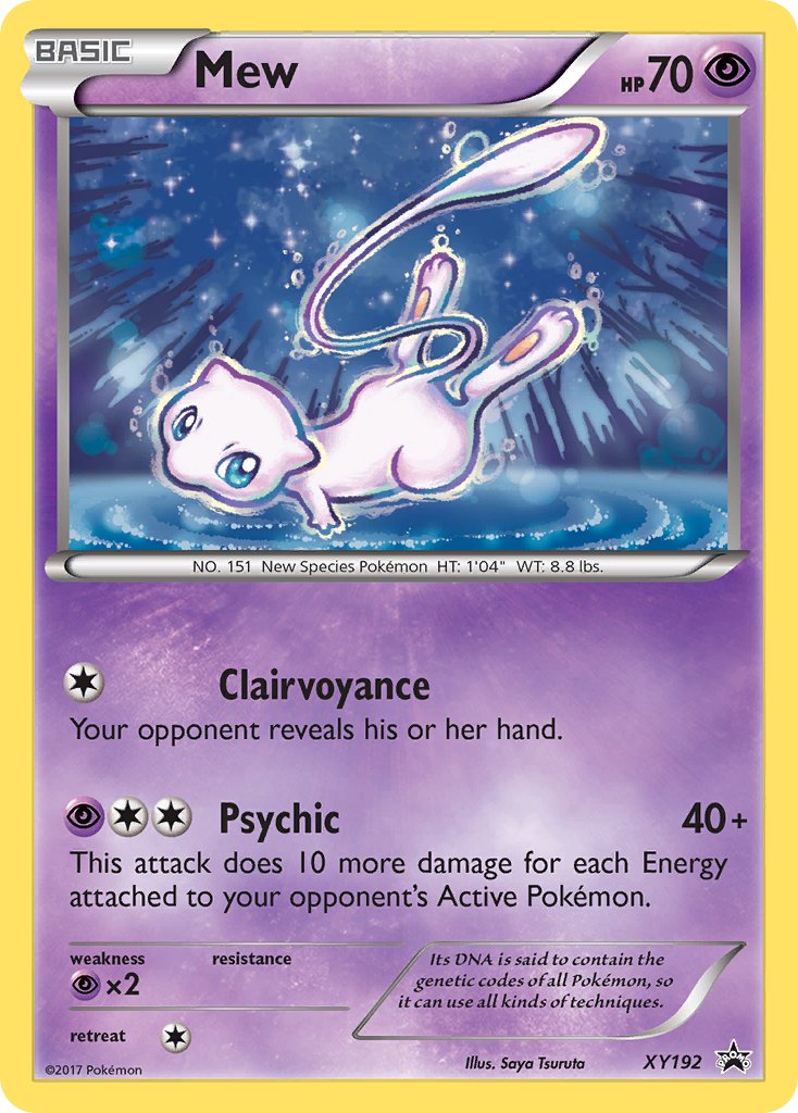 (192) Pokemon TCG XY Black Star Promos Single: Mew Promo