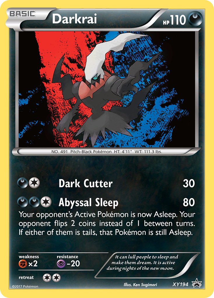 (194) Pokemon TCG XY Black Star Promos Single: Darkrai Promo
