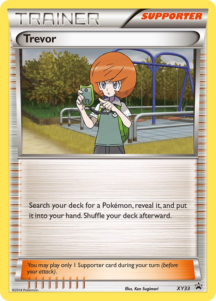 (033) Pokemon TCG XY Black Star Promos Single: Trevor Promo