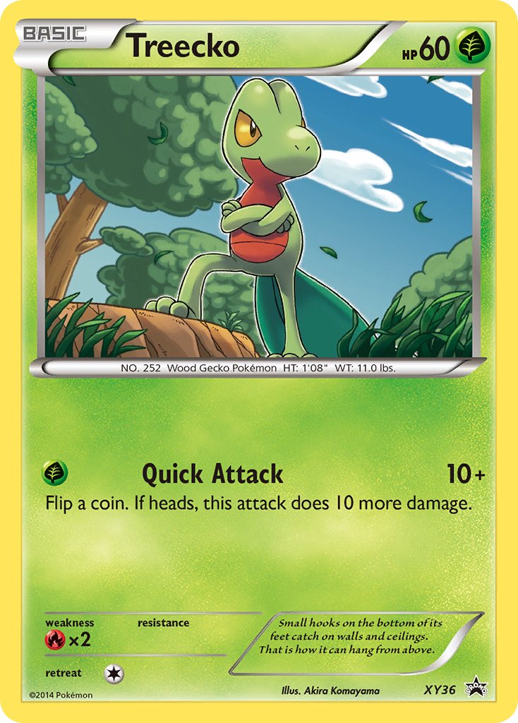 (036) Pokemon TCG XY Black Star Promos Single: Treecko Promo
