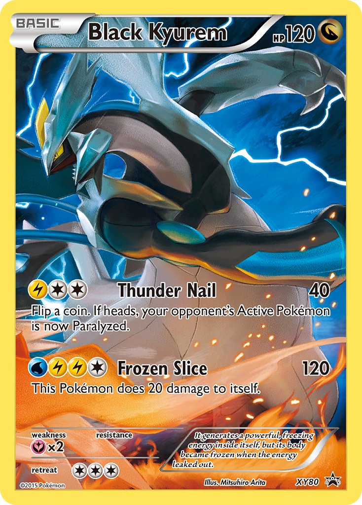 (080) Pokemon TCG XY Black Star Promos Single: Black Kyurem Promo