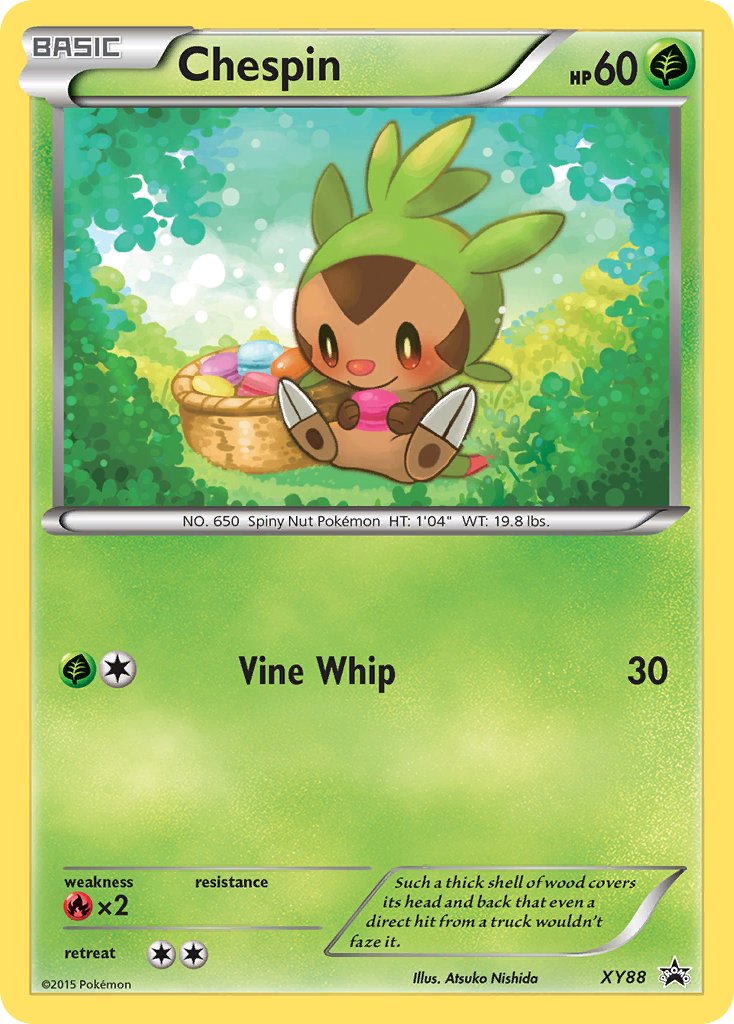 (088) Pokemon TCG XY Black Star Promos Single: Chespin Promo