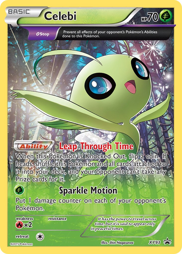 (093) Pokemon TCG XY Black Star Promos Single: Celebi Promo