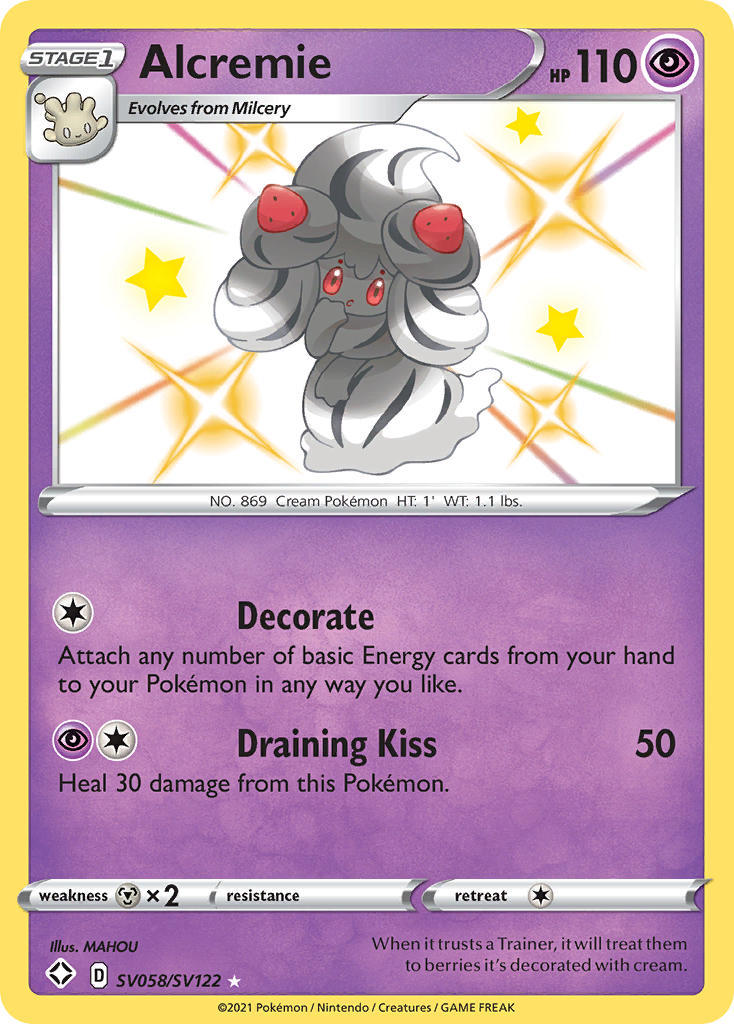 (SV058/SV122) Pokemon TCG Shining Fates Single: Alcremie Secret Rare