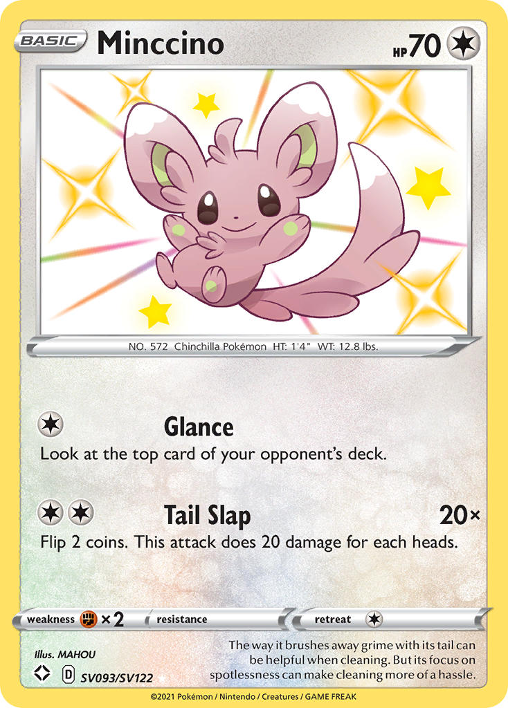 (SV093/SV122) Pokemon TCG Shining Fates Single: Minccino Secret Rare