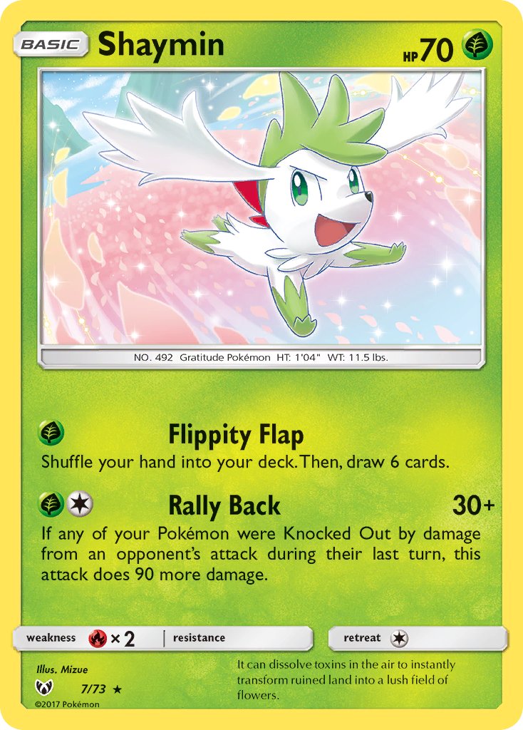 (007/73) Pokemon TCG Shining Legends Single: Shaymin Holo Rare