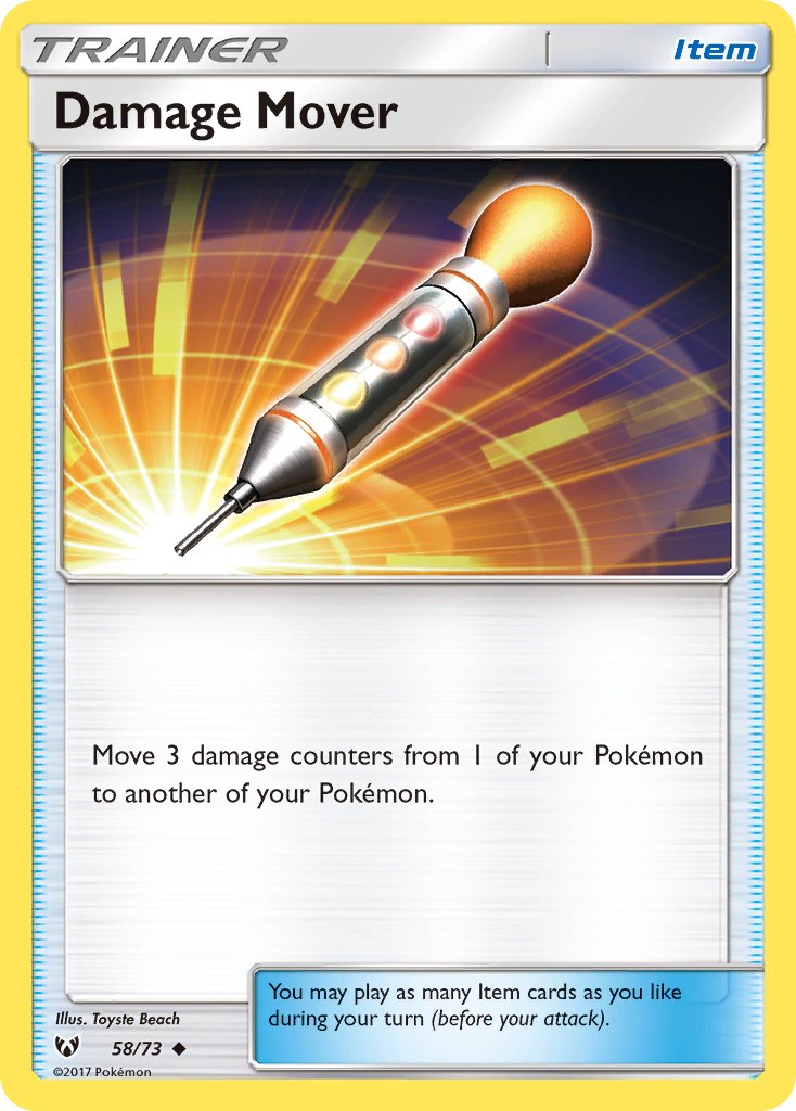 (058/73) Pokemon TCG Shining Legends Single: Damage Mover Reverse Holo Uncommon