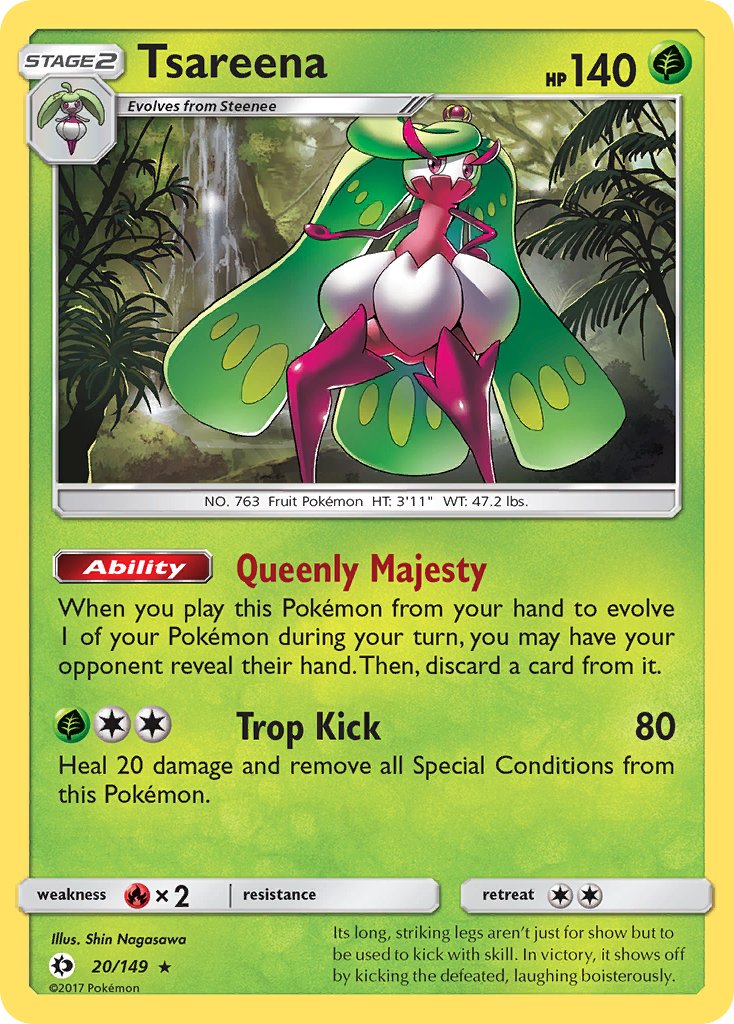 (020/149) Pokemon TCG Sun & Moon Single: Tsareena Holo Rare