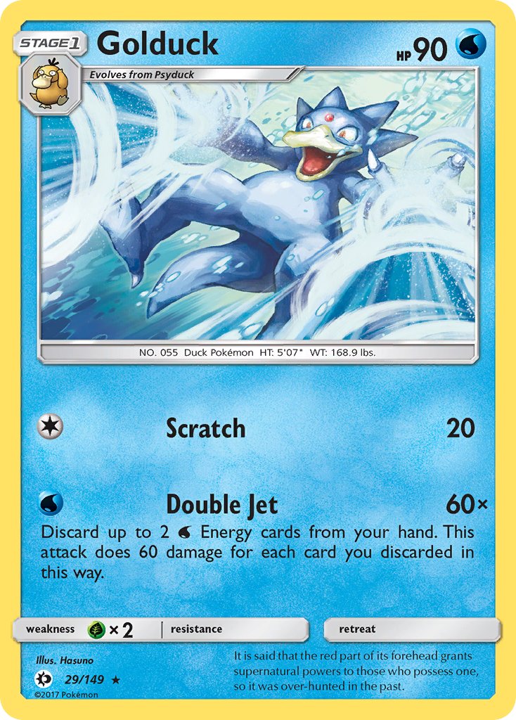 (029/149) Pokemon TCG Sun & Moon Single: Golduck Rare