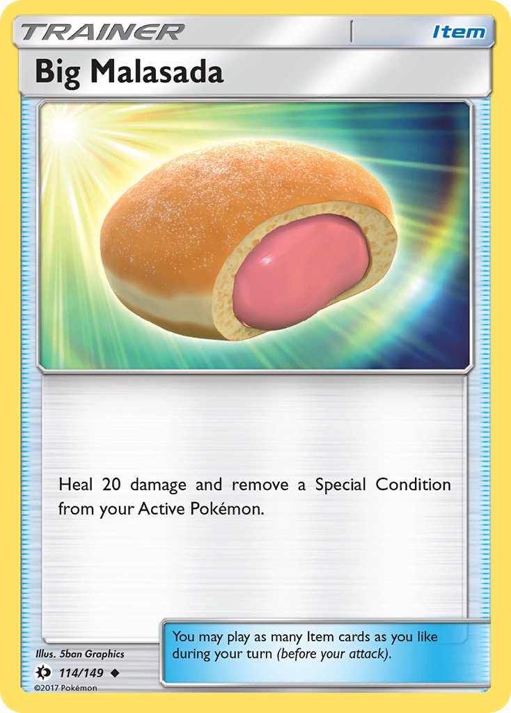 (114/149) Pokemon TCG Sun & Moon Single: Big Malasada Uncommon