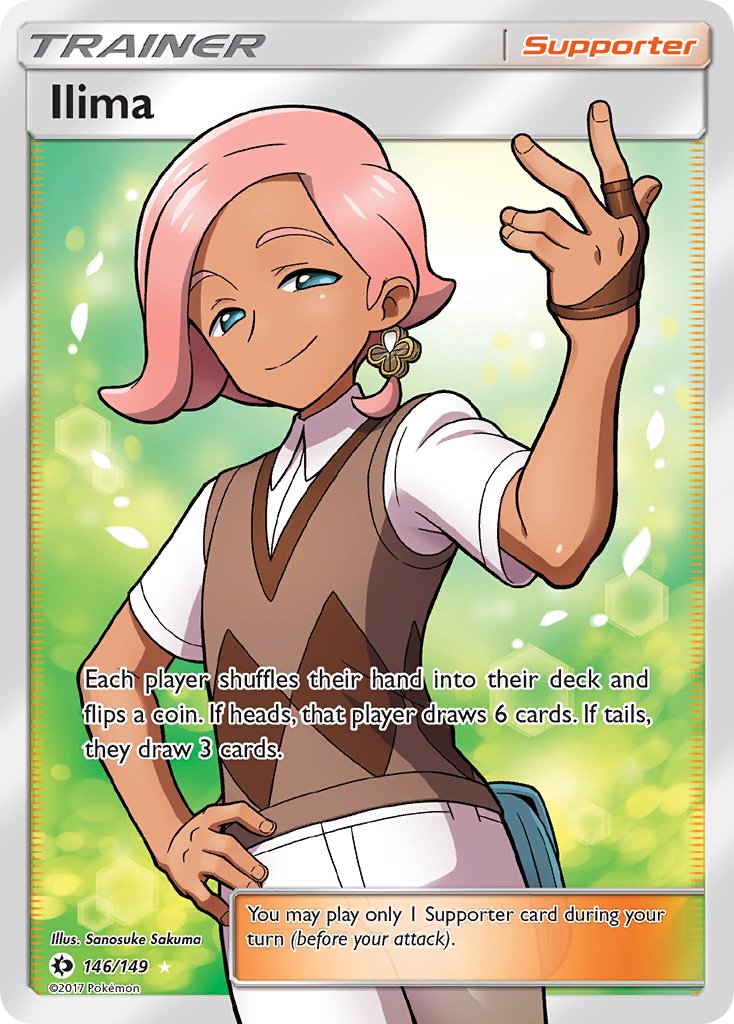 (146/149) Pokemon TCG Sun & Moon Single: Ilima Ultra Rare