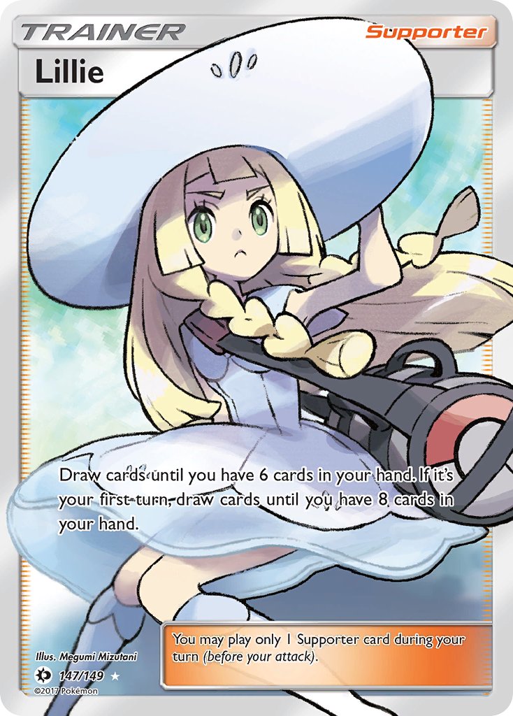 (147/149) Pokemon TCG Sun & Moon Single: Lillie Ultra Rare