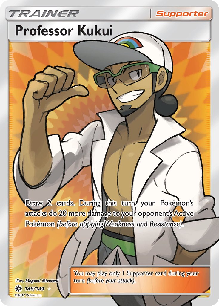 (148/149) Pokemon TCG Sun & Moon Single: Professor Kukui Ultra Rare