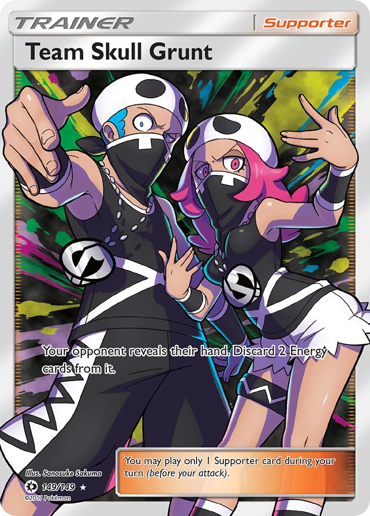 (149/149) Pokemon TCG Sun & Moon Single: Team Skull Grunt Ultra Rare