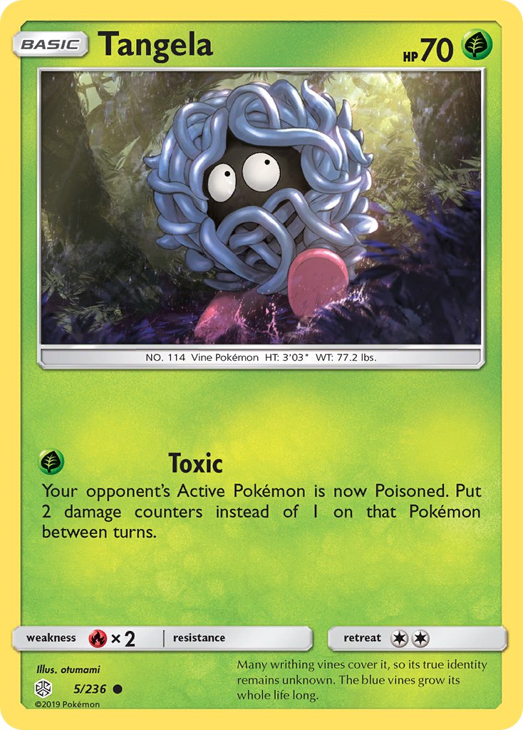 (005/236) Pokemon TCG Cosmic Eclipse Single: Tangela Common