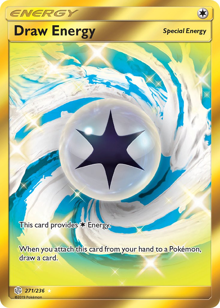 (271/236) Pokemon TCG Cosmic Eclipse Single: Draw Energy Secret Rare