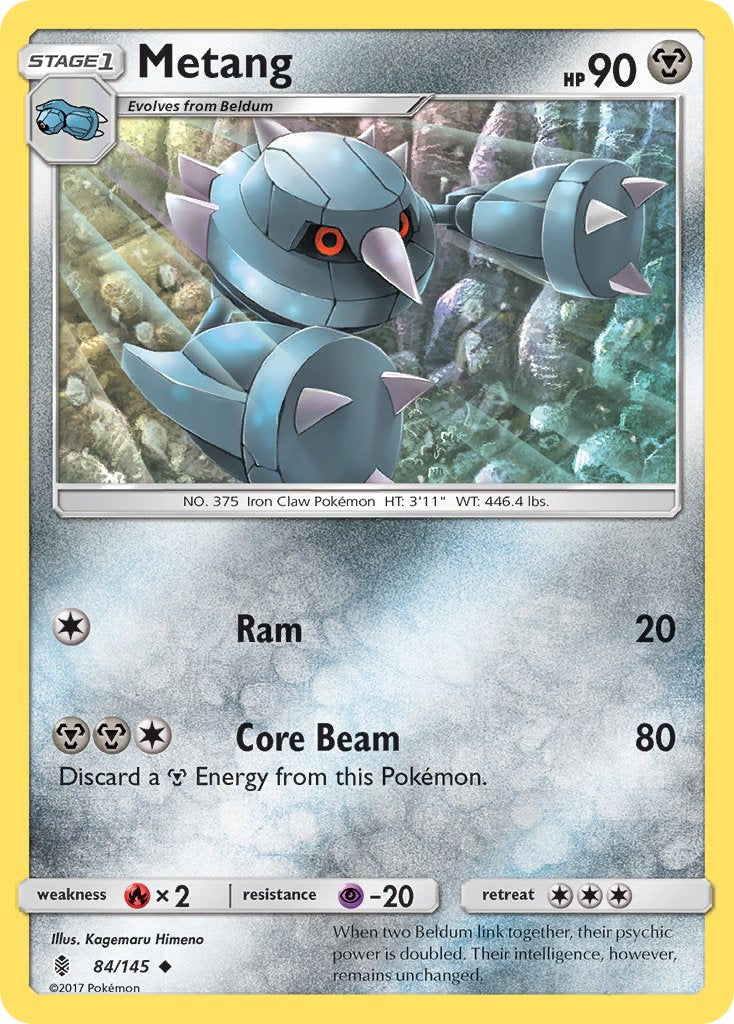 (084/145) Pokemon TCG Guardians Rising Single: Metang Uncommon
