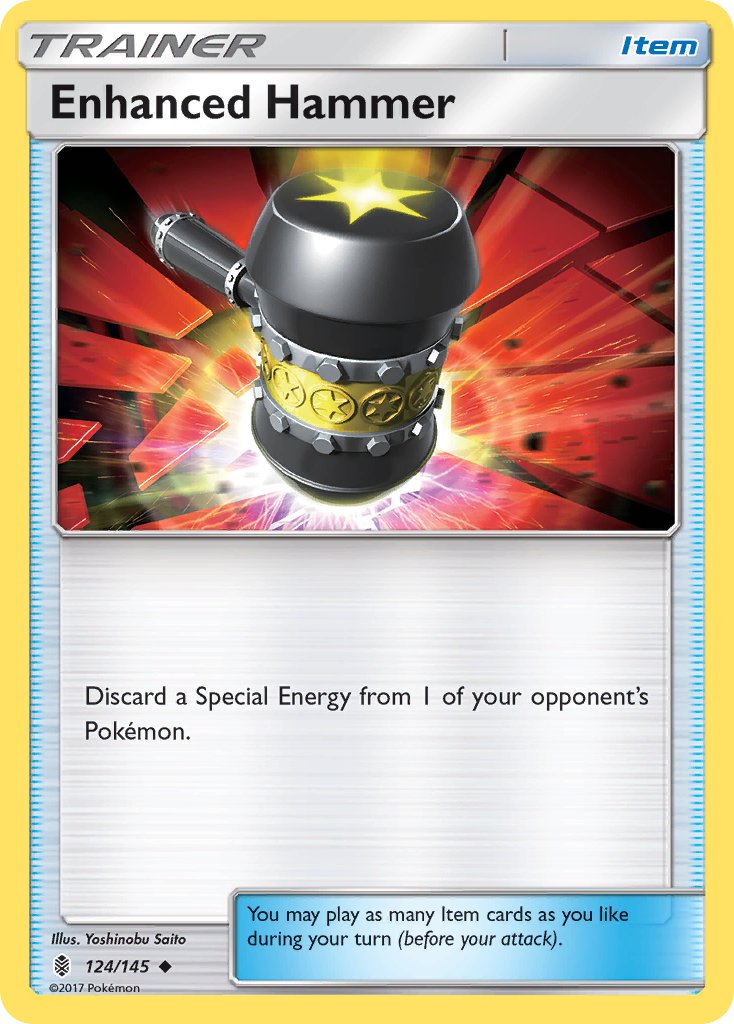 (124/145) Pokemon TCG Guardians Rising Single: Enhanced Hammer Uncommon
