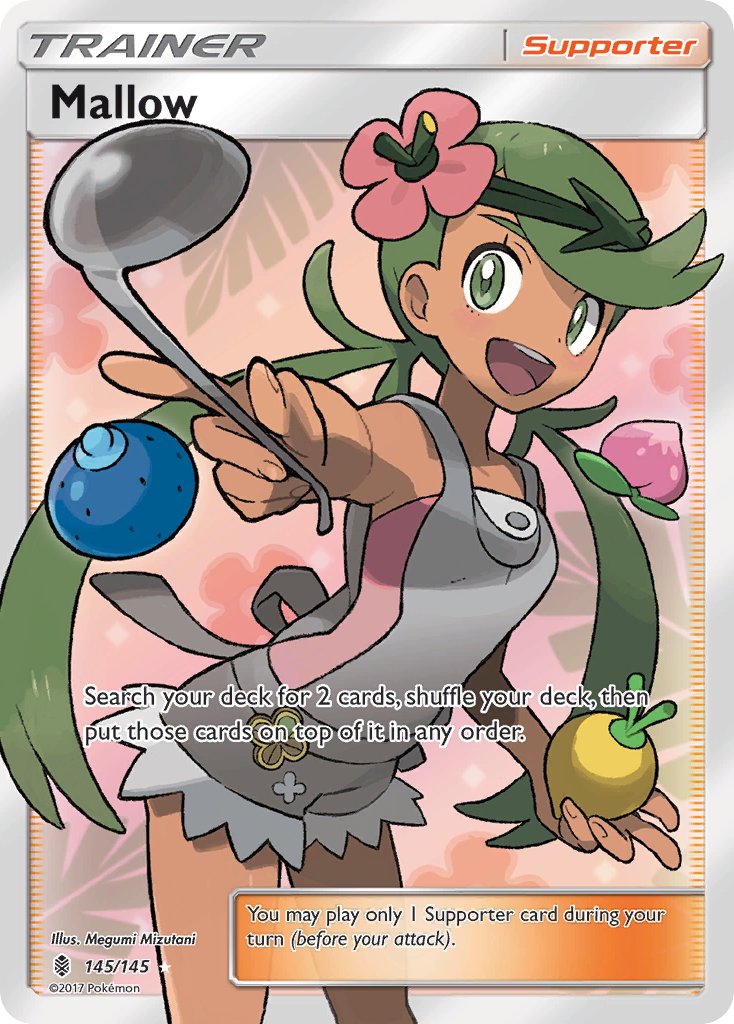 (145/145) Pokemon TCG Guardians Rising Single: Mallow Ultra Rare