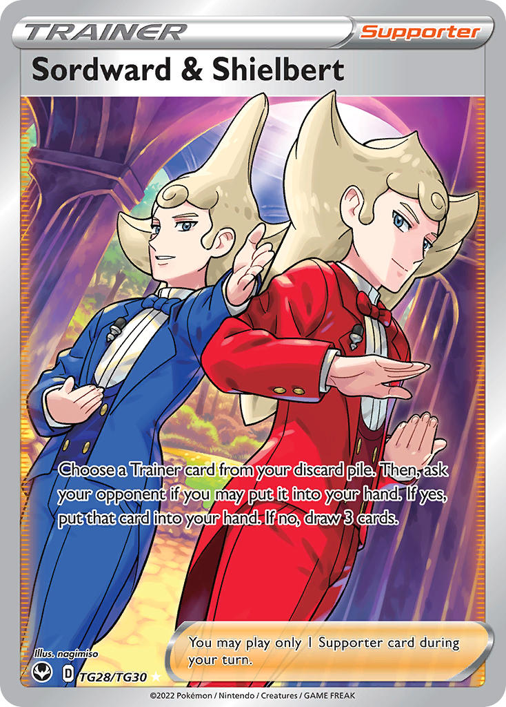 (TG28/TG30) Pokemon TCG Silver Tempest Single: Sordward & Shielbert Ultra Rare