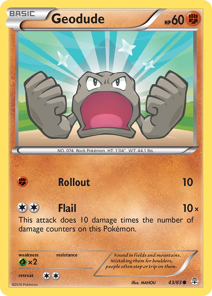 (043/83) Pokemon TCG Generations Single: Geodude Common