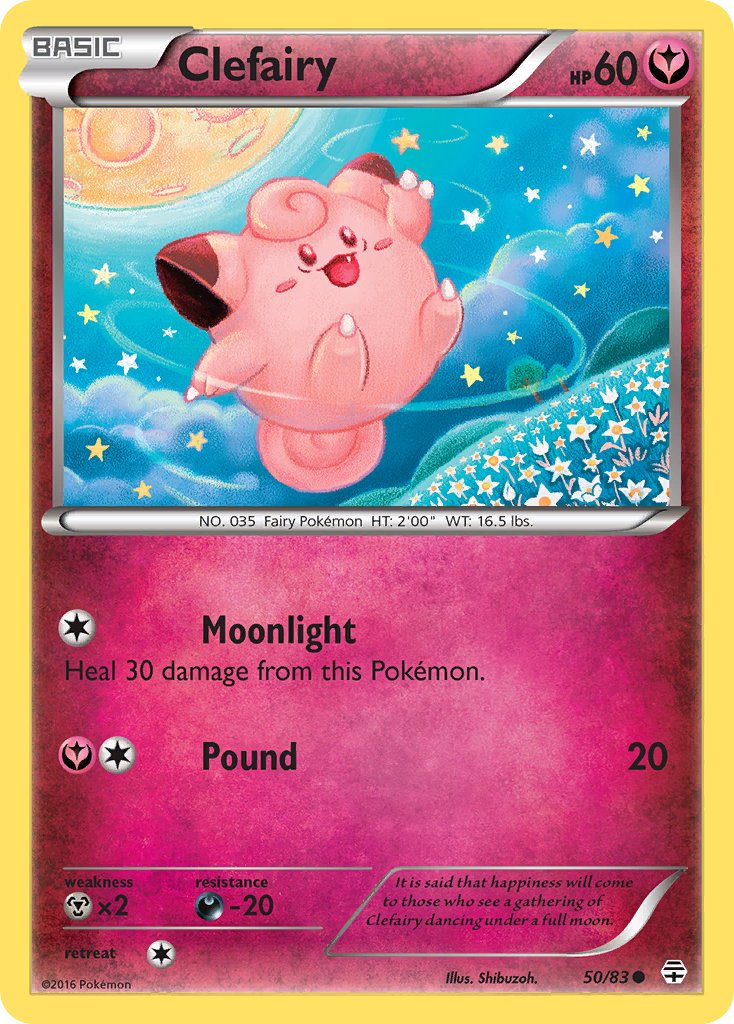 (050/83) Pokemon TCG Generations Single: Clefairy Reverse Holo Common