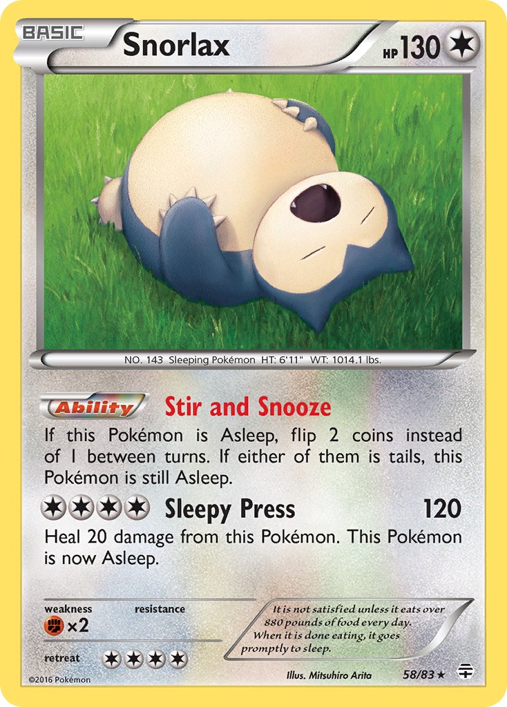(058/83) Pokemon TCG Generations Single: Snorlax Rare
