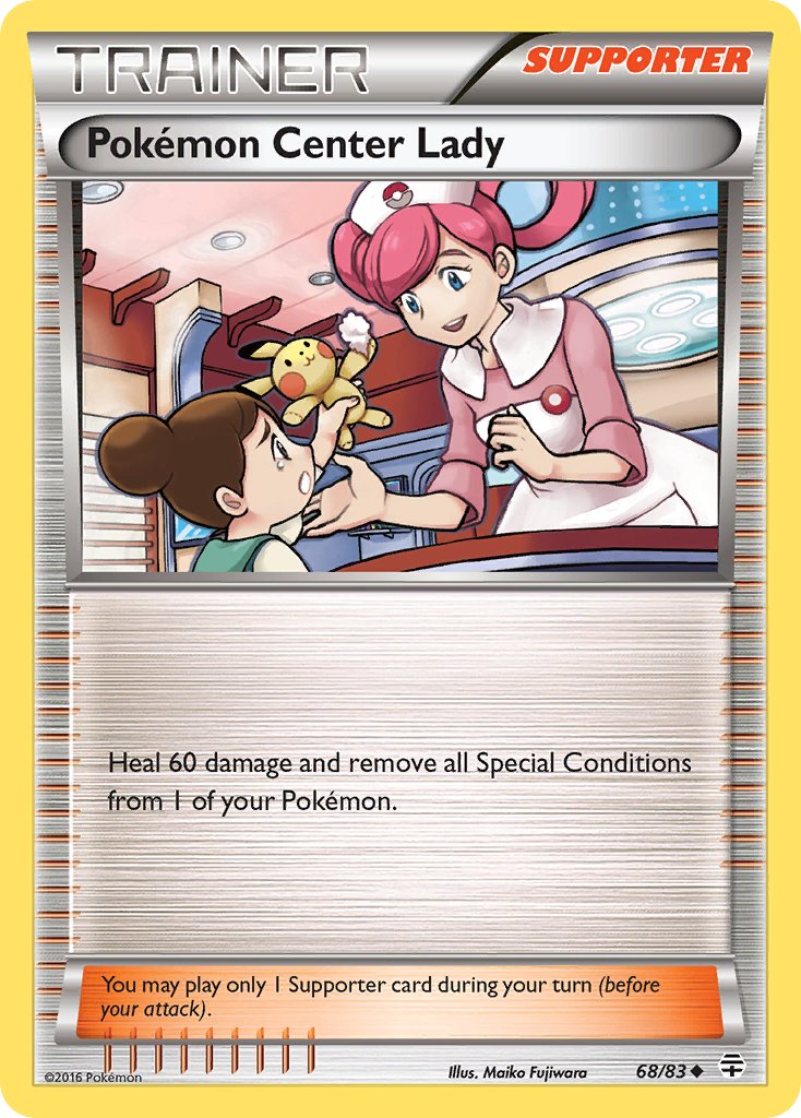 (068/83) Pokemon TCG Generations Single: Pokémon Center Lady Uncommon