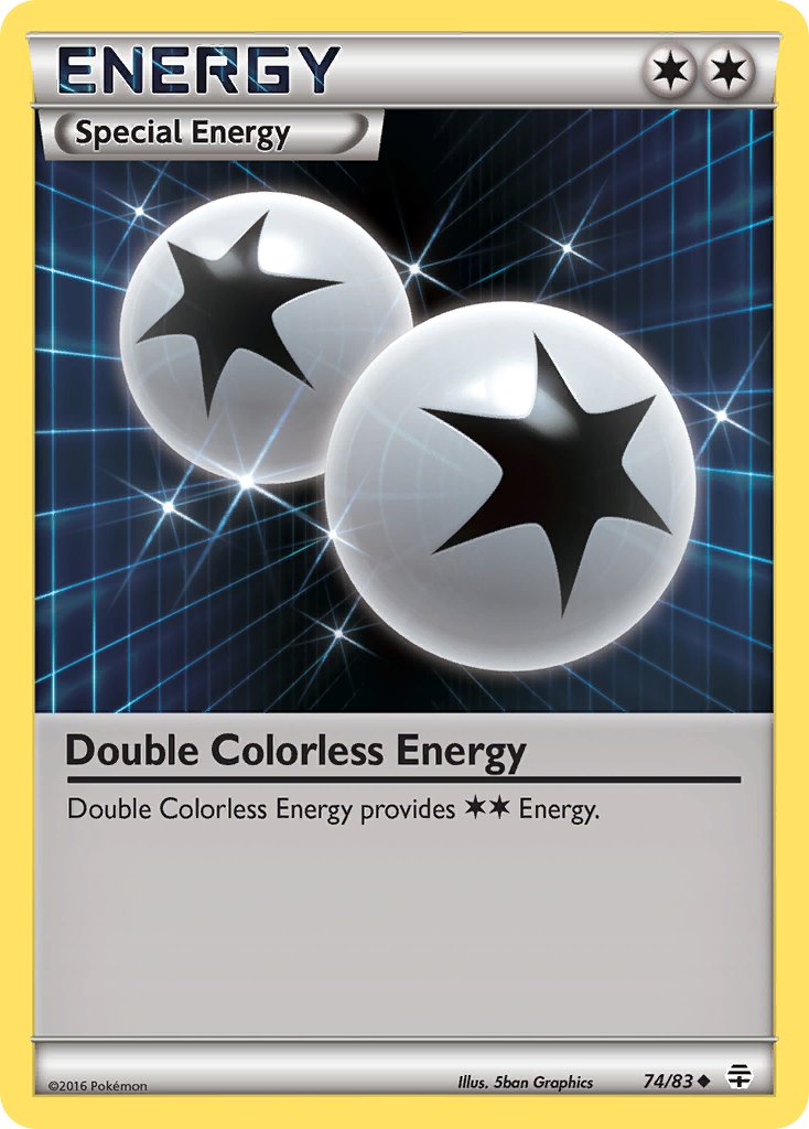 (074/83) Pokemon TCG Generations Single: Double Colorless Energy Reverse Holo Uncommon