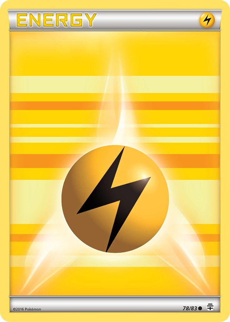(078/83) Pokemon TCG Generations Single: Lightning Energy Common