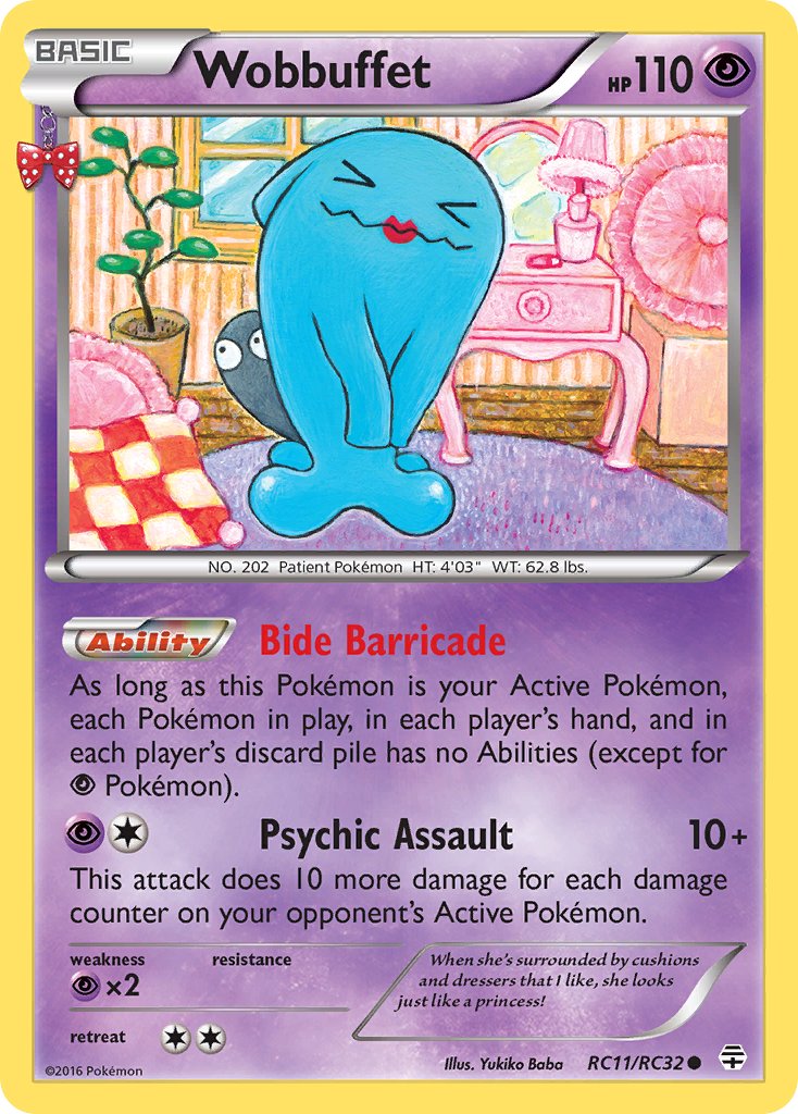 (RC11/RC32) Pokemon TCG Generations Single: Wobbuffet Common