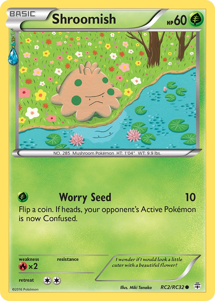 (RC2/RC32) Pokemon TCG Generations Single: Shroomish Common