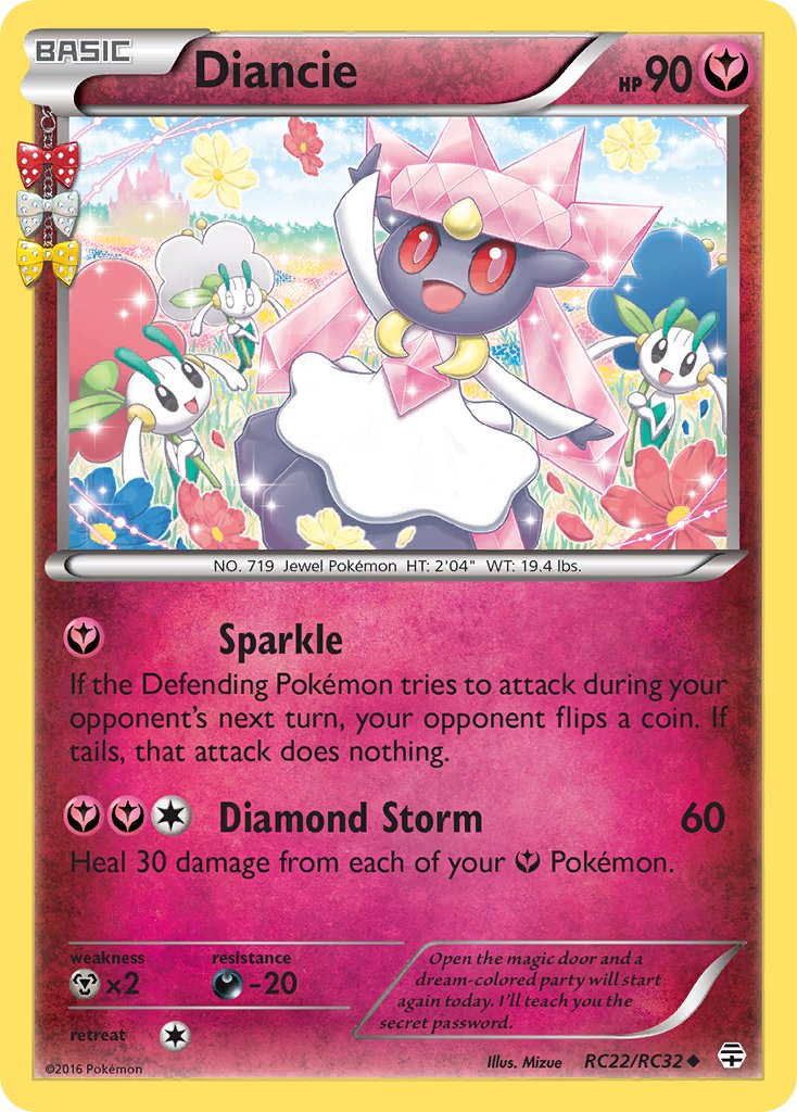 (RC22/RC32) Pokemon TCG Generations Single: Diancie Uncommon