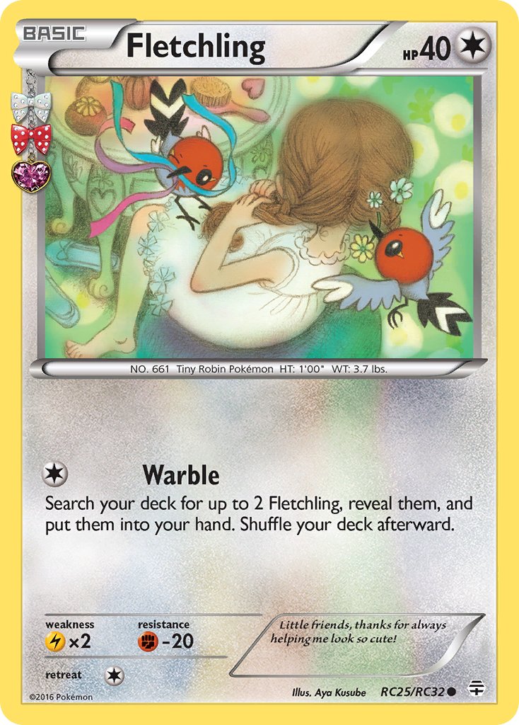 (RC25/RC32) Pokemon TCG Generations Single: Fletchling Common