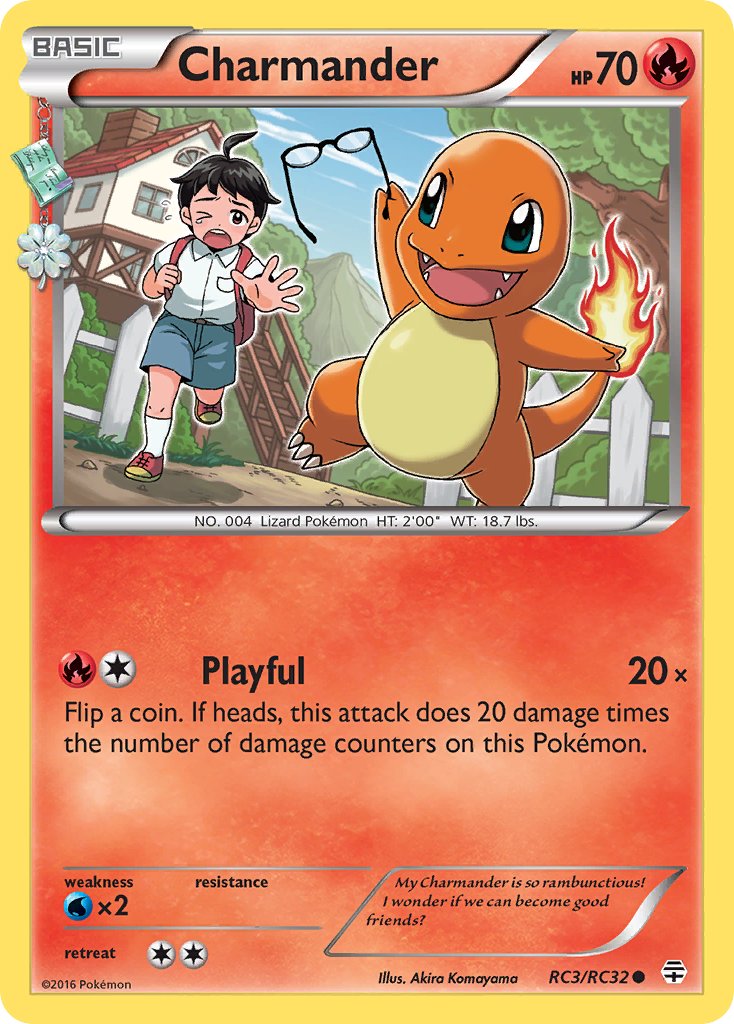 (RC3/RC32) Pokemon TCG Generations Single: Charmander Common