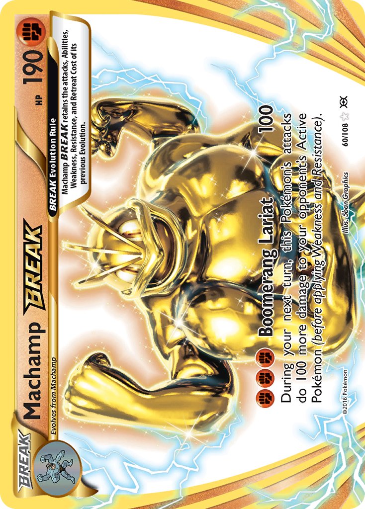 (060/108) Pokemon TCG Evolutions Single: Machamp BREAK Holo Rare